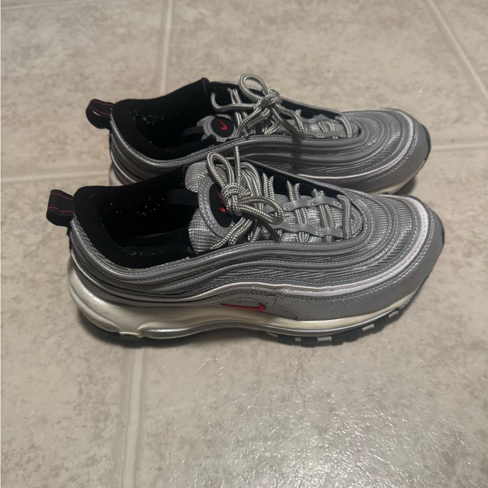 Nike Air Max 97 Metallic Silver and Black Sneakers